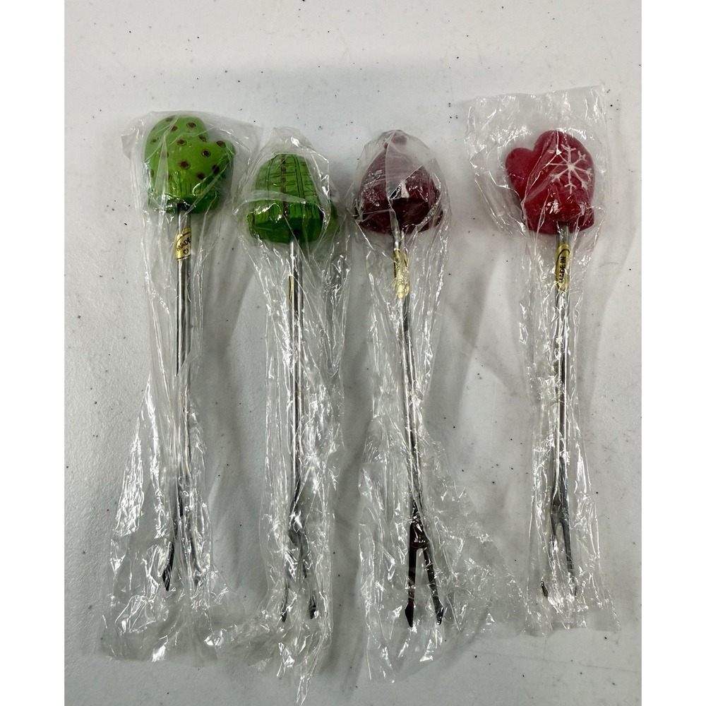 Prodyne Bloody Mary Cocktail Skewer, Set of 4 Christmas Hat And Mitten Sets